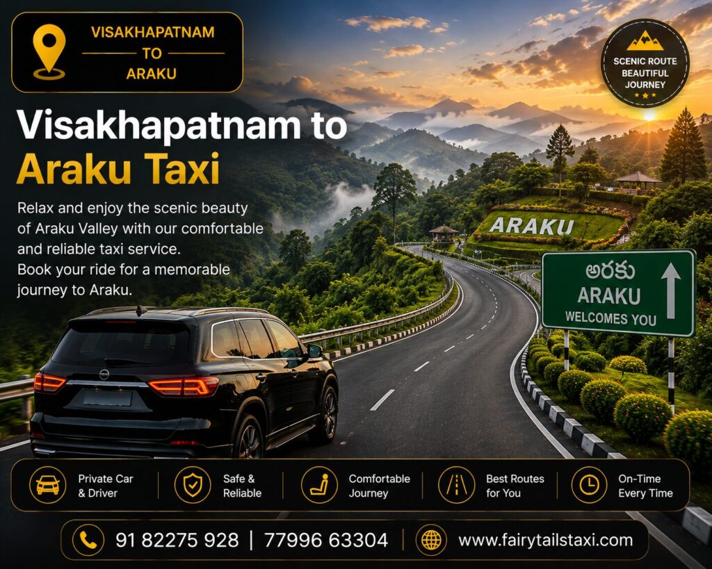 Visakhapatnam to Araku Valley taxi