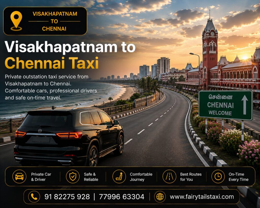 Visakhapatnam to Chennai taxi