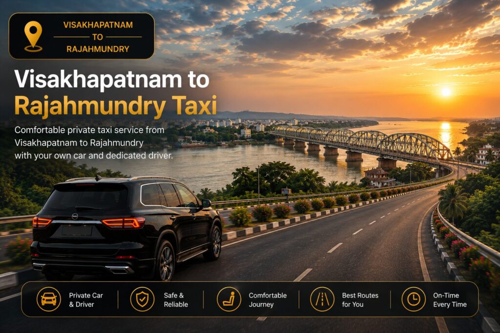 Visakhapatnam to Rajahmundry taxi