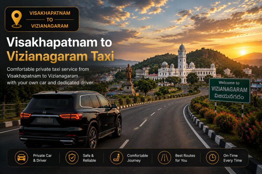 Visakhapatnam to Vizianagaram taxi
